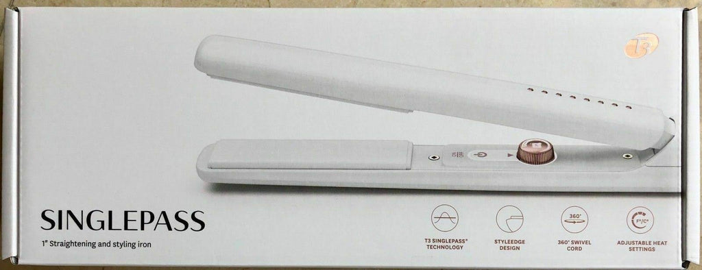 White Straightening and Styling Iron K36636