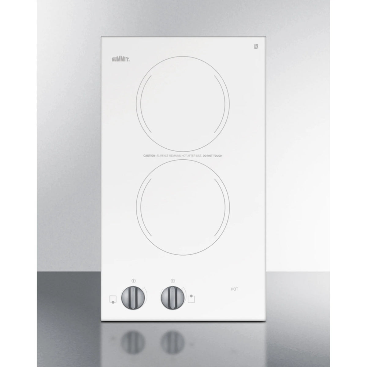 12" Wide 115V 2-Burner Radiant Cooktop H801806