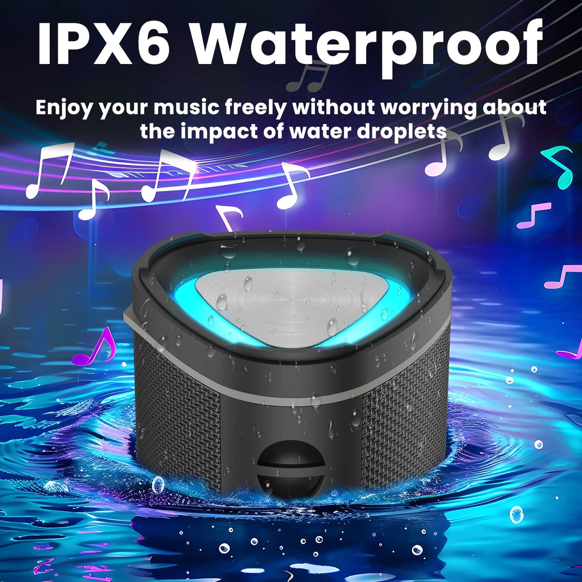 IPX6 Waterproof Portable Bluetooth Speaker with Subwoofer N1557