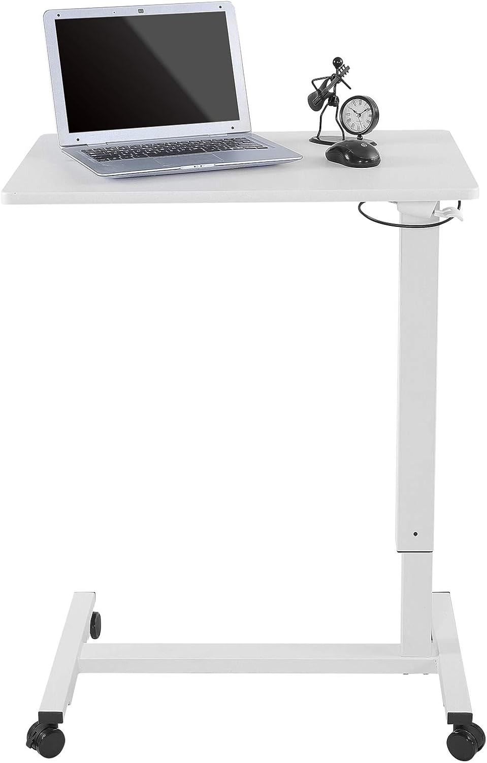 White Adjustable Rolling Laptop Cart R76232