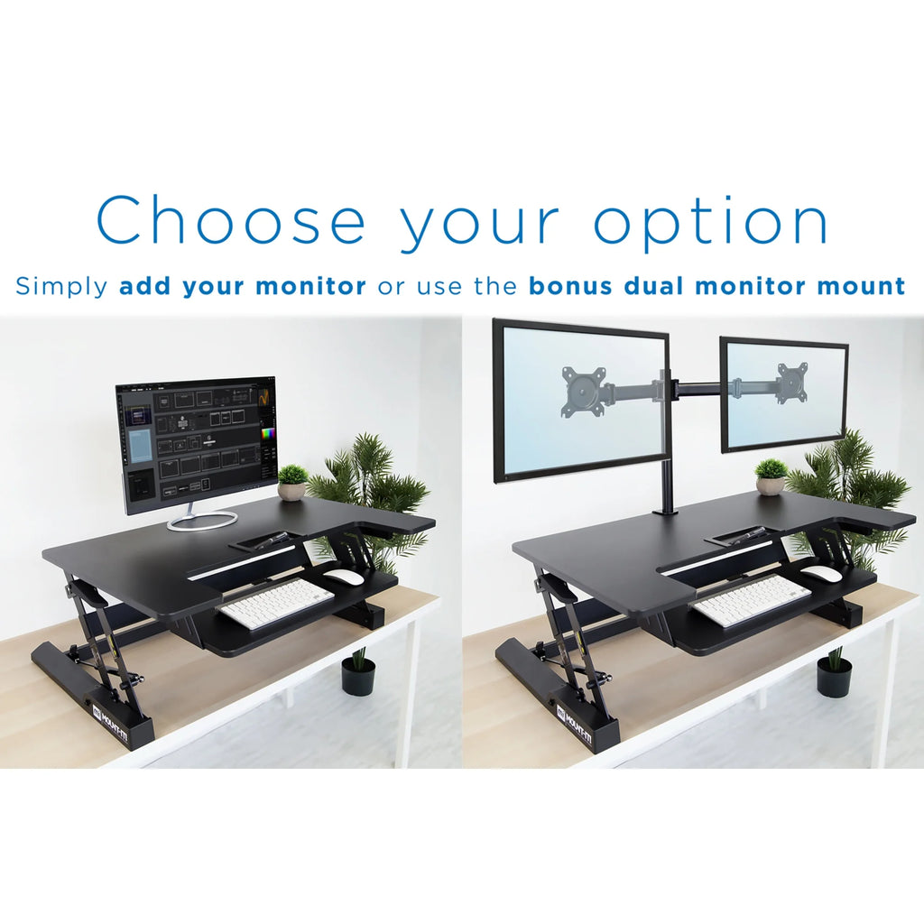 Black Standing Desk Converter Y358294