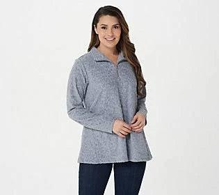 Half-Zip Knit Top F229