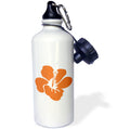 Orange Hibiscus Flower Sports Water Bottle M713238