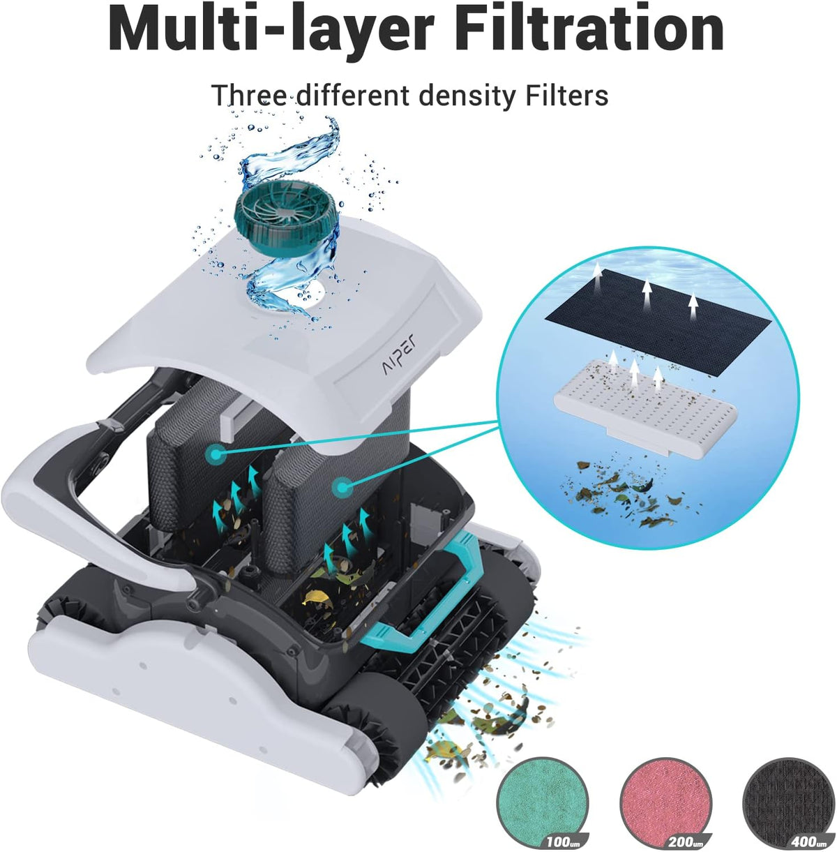 Automatic Robotic Pool Cleaner Q859588