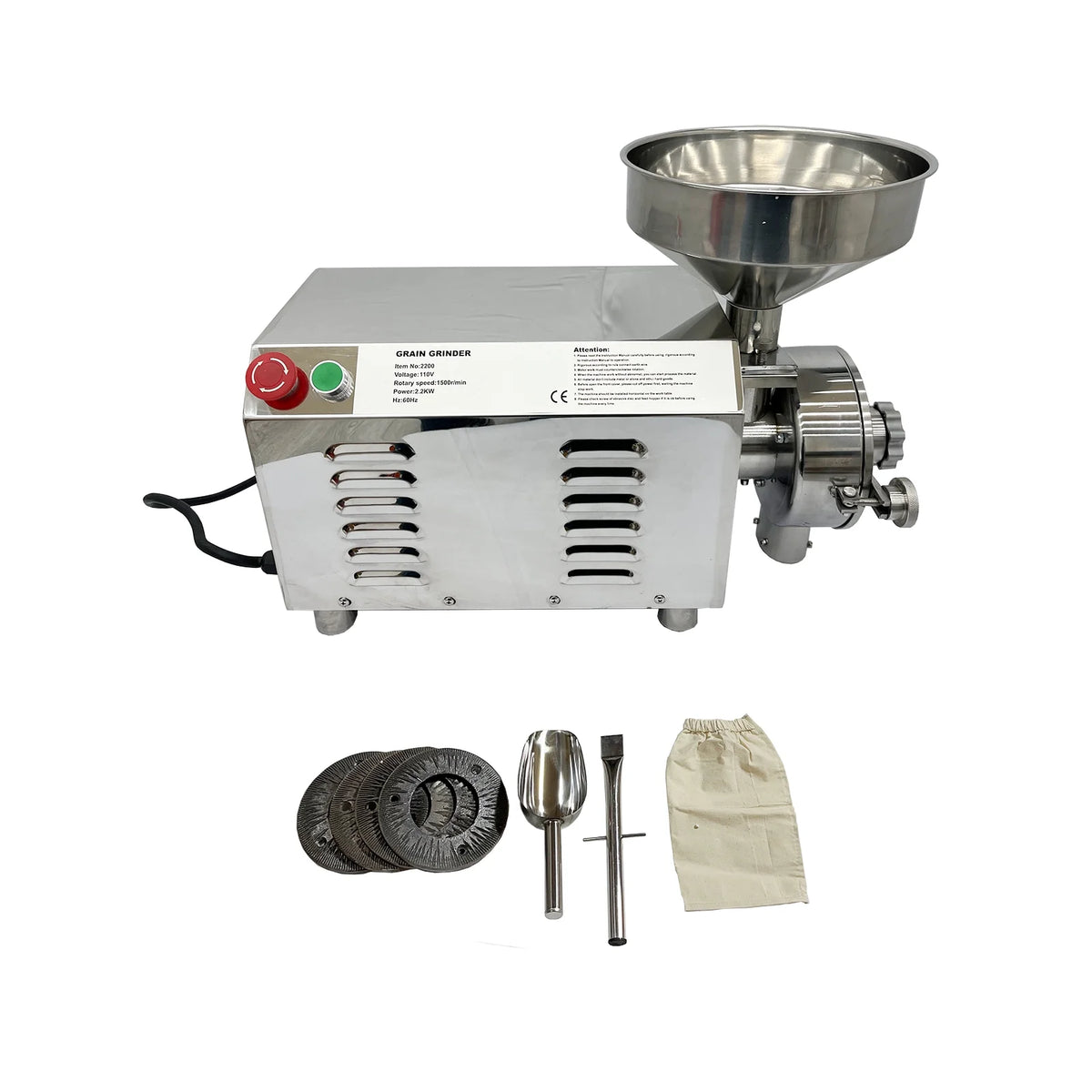 Hammer Mill Grain Grinder Stainless Steel Y31615
