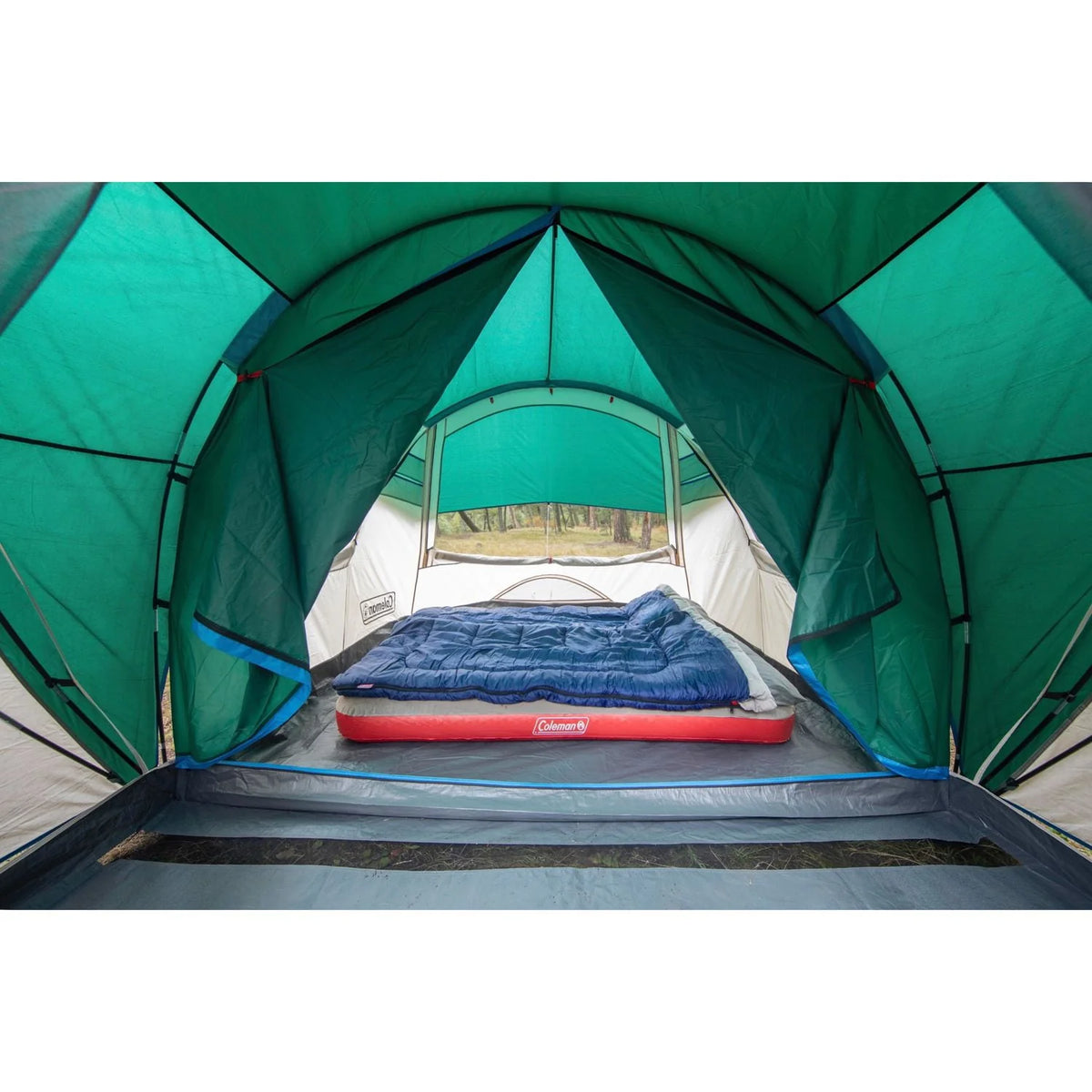 4 Person 2 Room Green Cabin Tent J35228