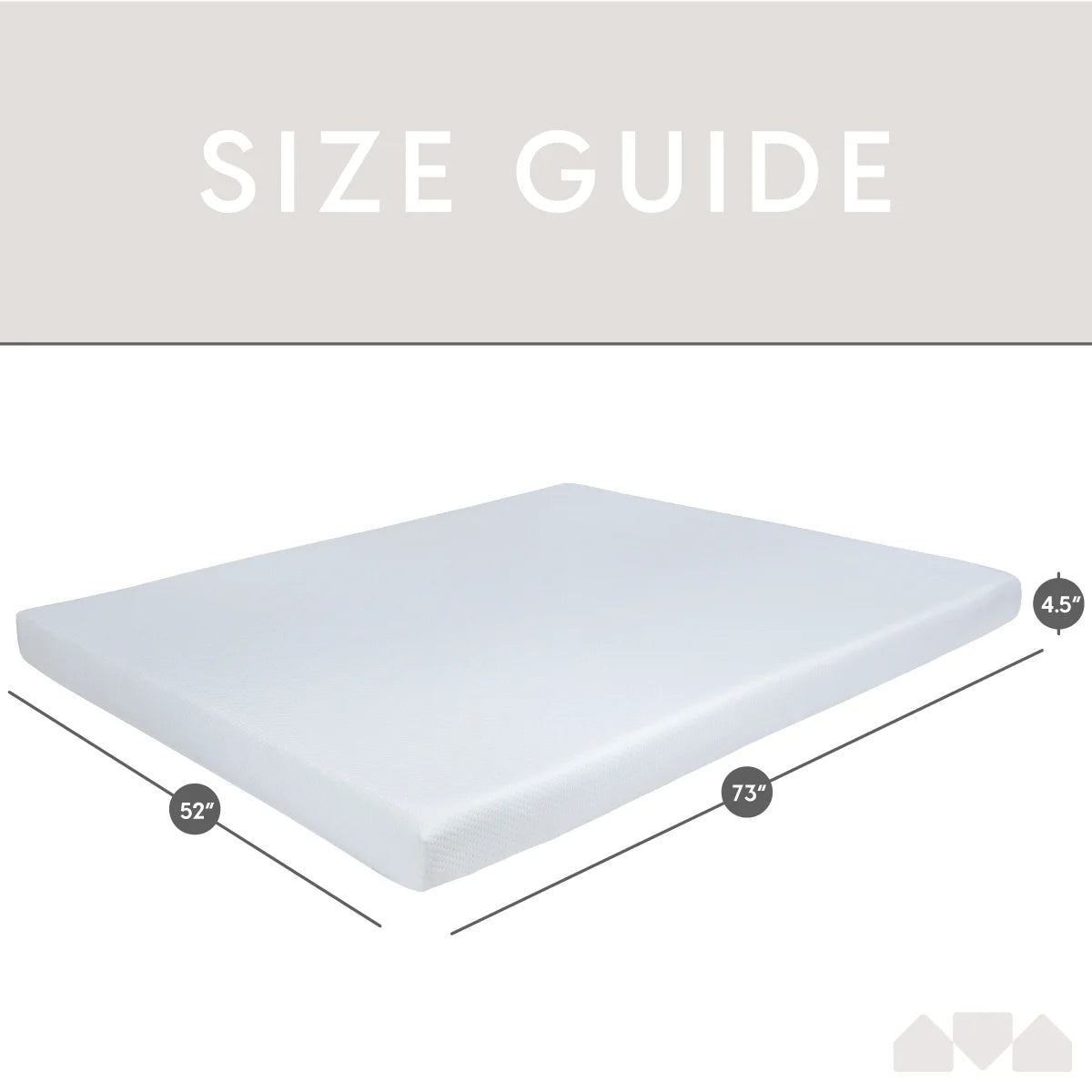4.5-inch Memory Foam Replacement Mattress for Queen Sleeper Sofa I150530