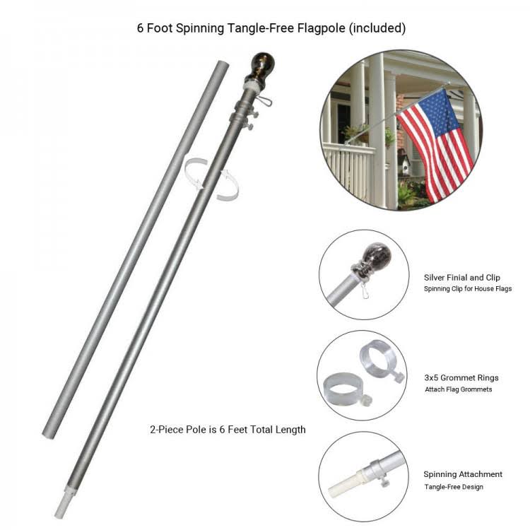 Flag Bracket and Pole Set Q135892