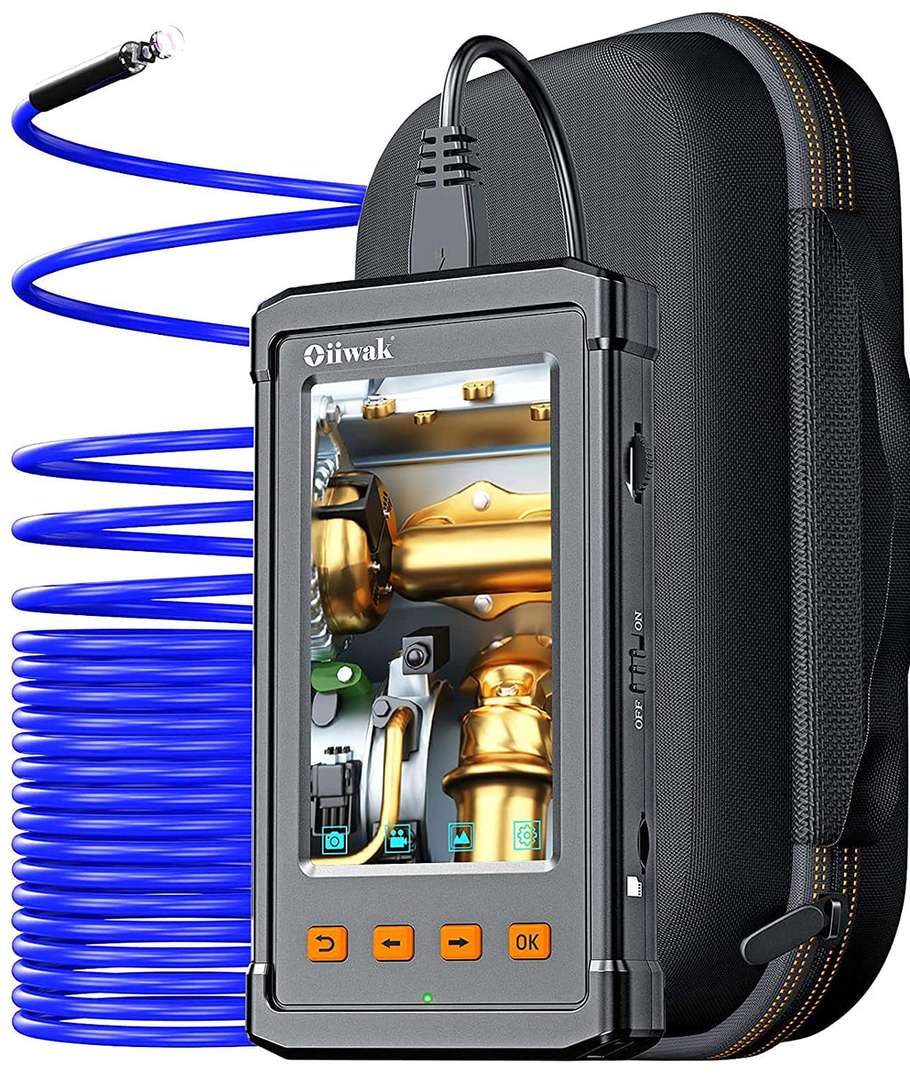 33FT 5.5mm 1080P Waterproof Sewer Inspection Camera with Lights 4.3'' IPS Screen Y408659