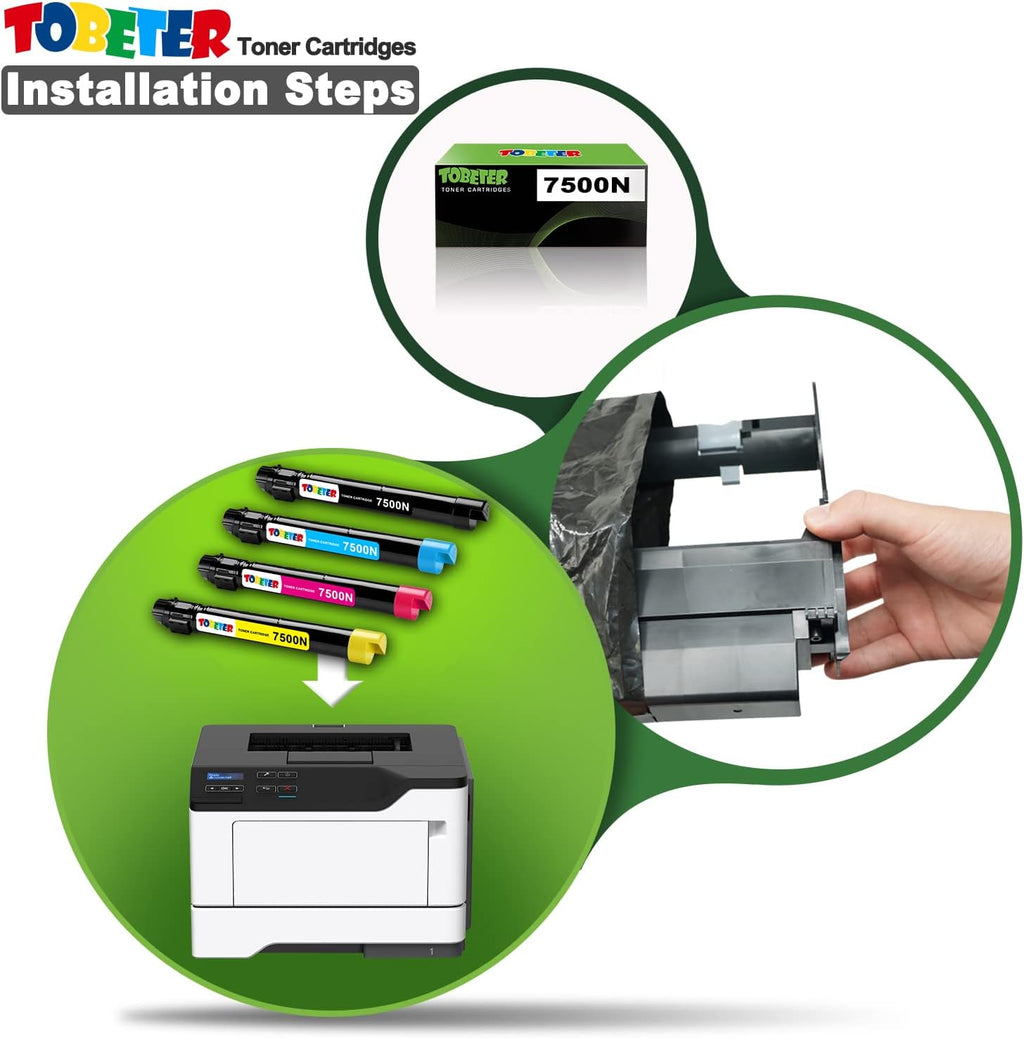 Remanufactured Toner Cartridge Replacement 4 Pack U224376