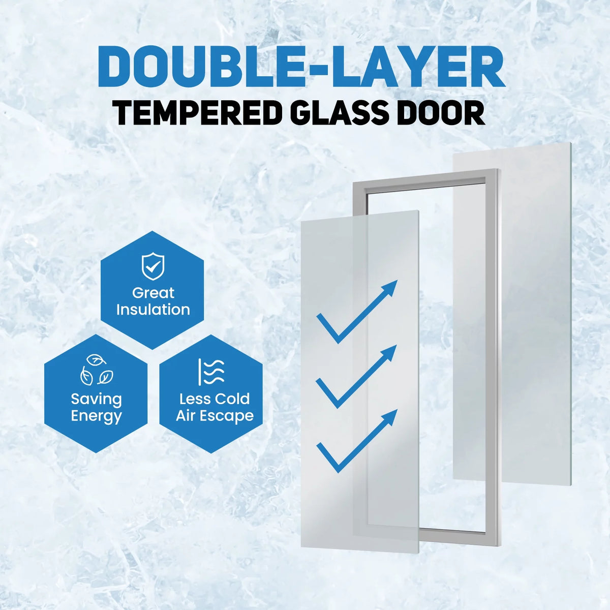 38" Glass Door Merchandiser Refrigerator P75602