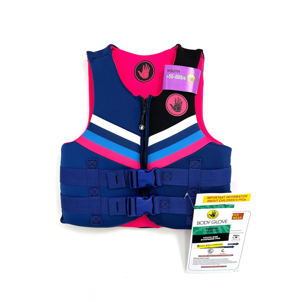 Youth Life Jacket Vest 55-88 lbs. Blue A3184