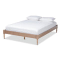 Mid-Century Wood Platform King Bed S5331