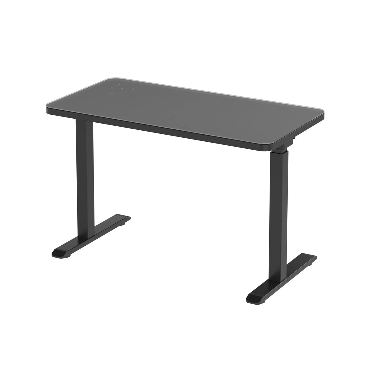 Black Glass Tabletop Standing Desk O115920