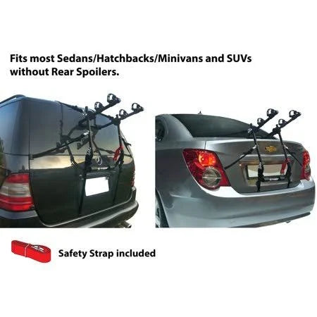 Black 2-Bike Trunk Mount Bicycle Carrier K6299
