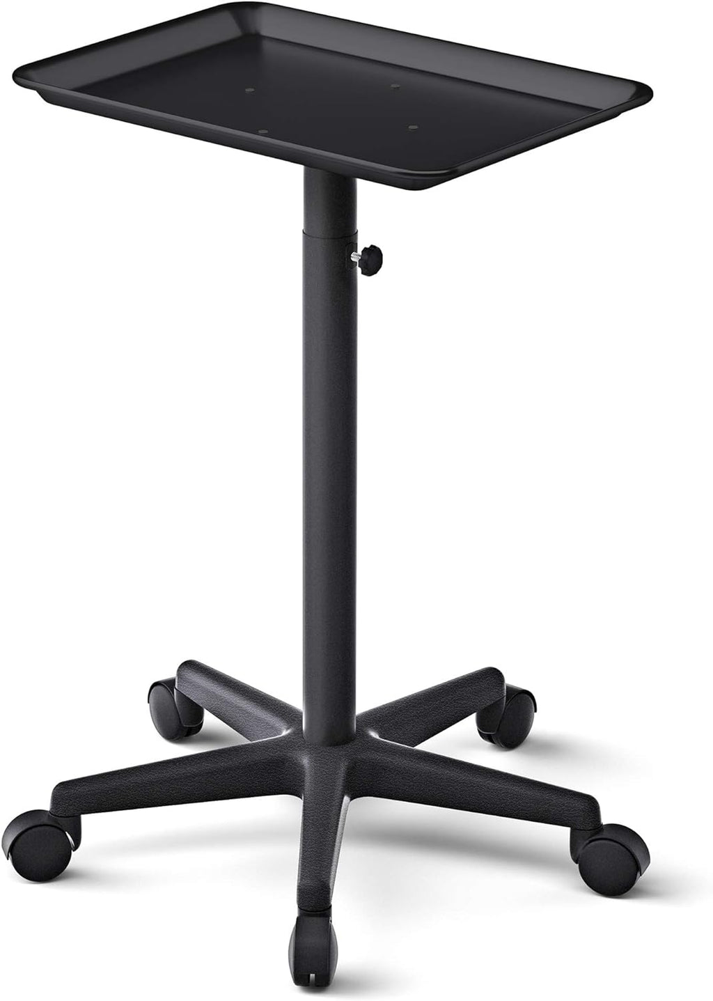 Black Adjustable Salon Tray on Wheels B959