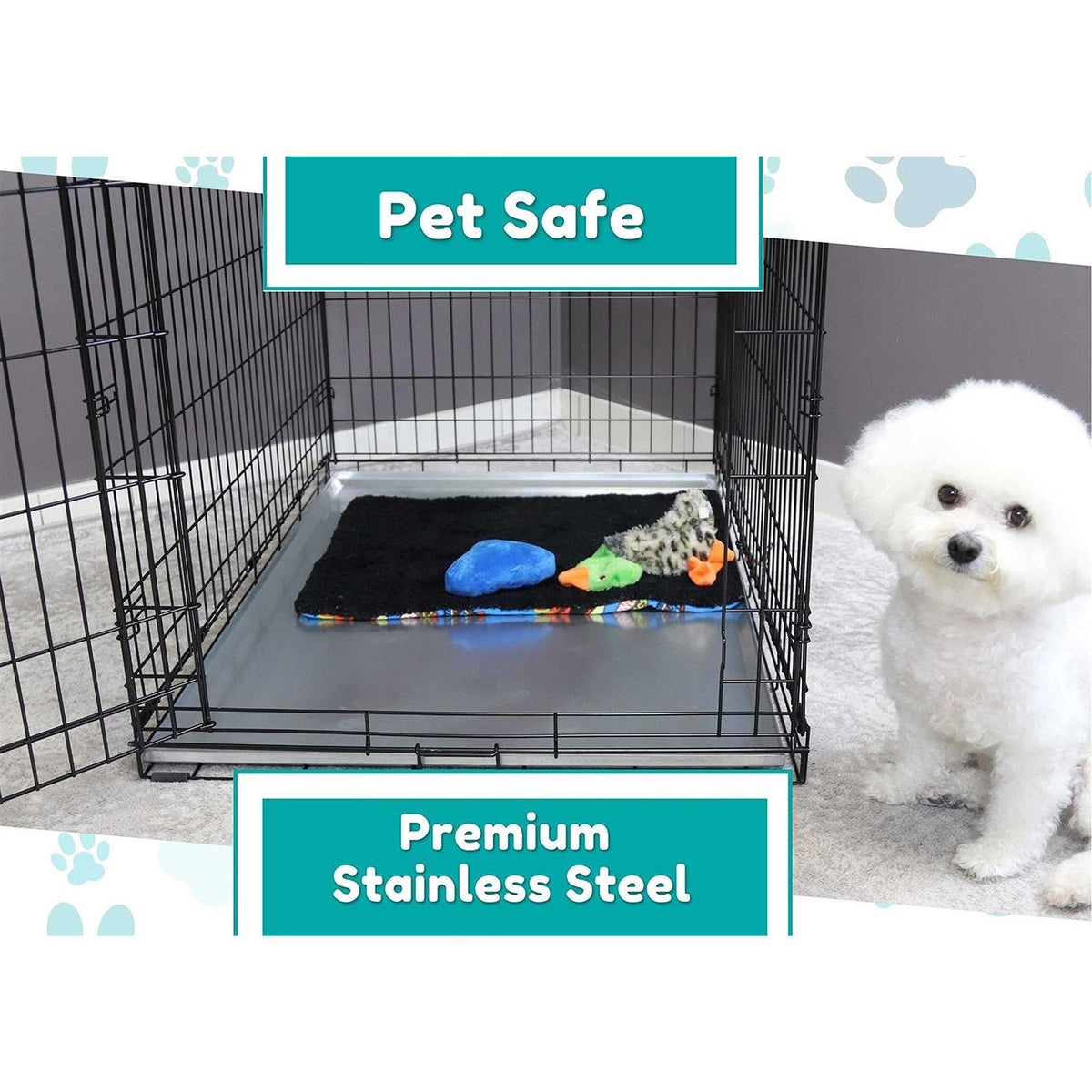 Metal Replacement Tray for Dog Crate Stainless Steel W92864