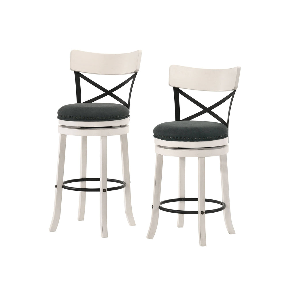 Set of 2 Swivel Barstools M389