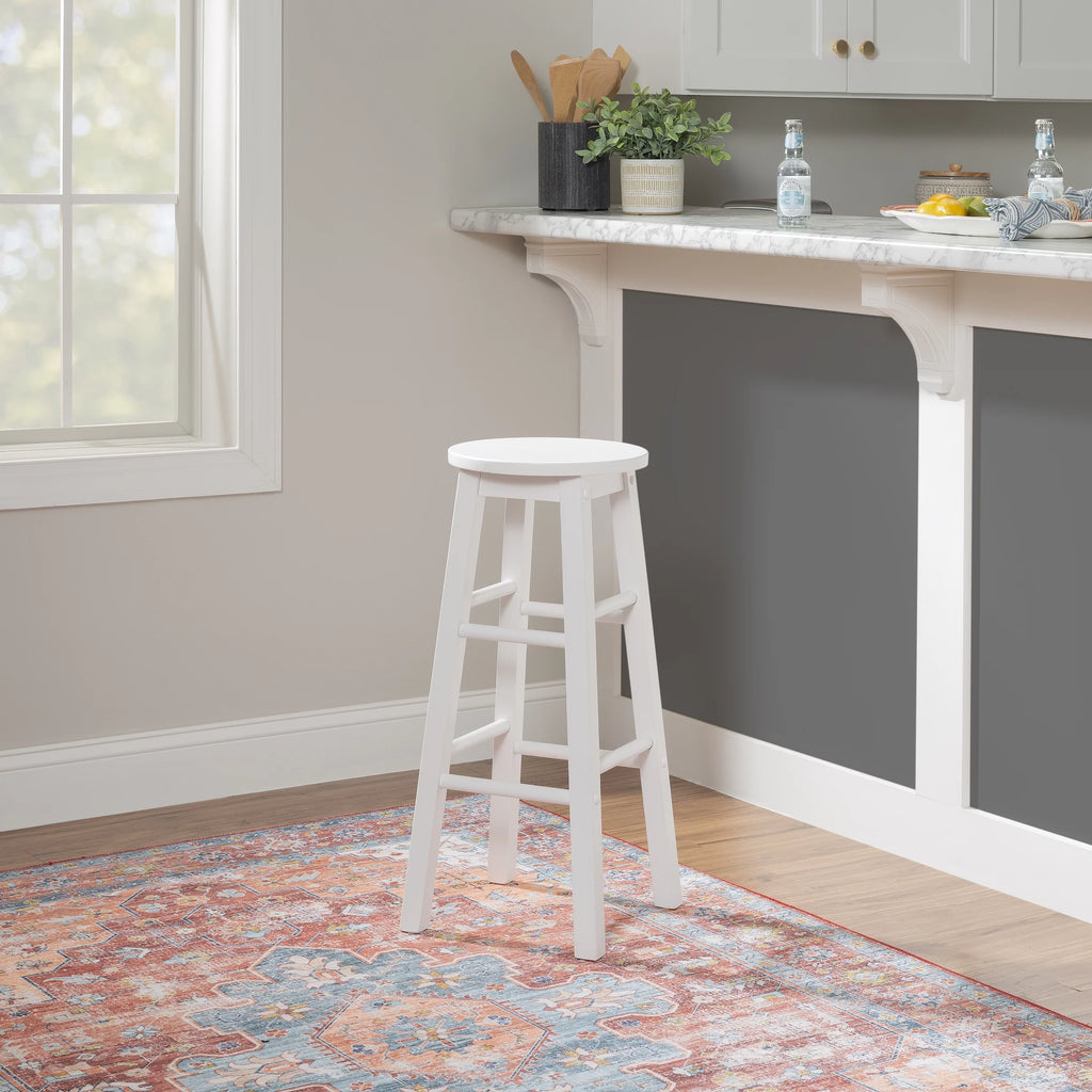 White Wood Bar Stool P548712
