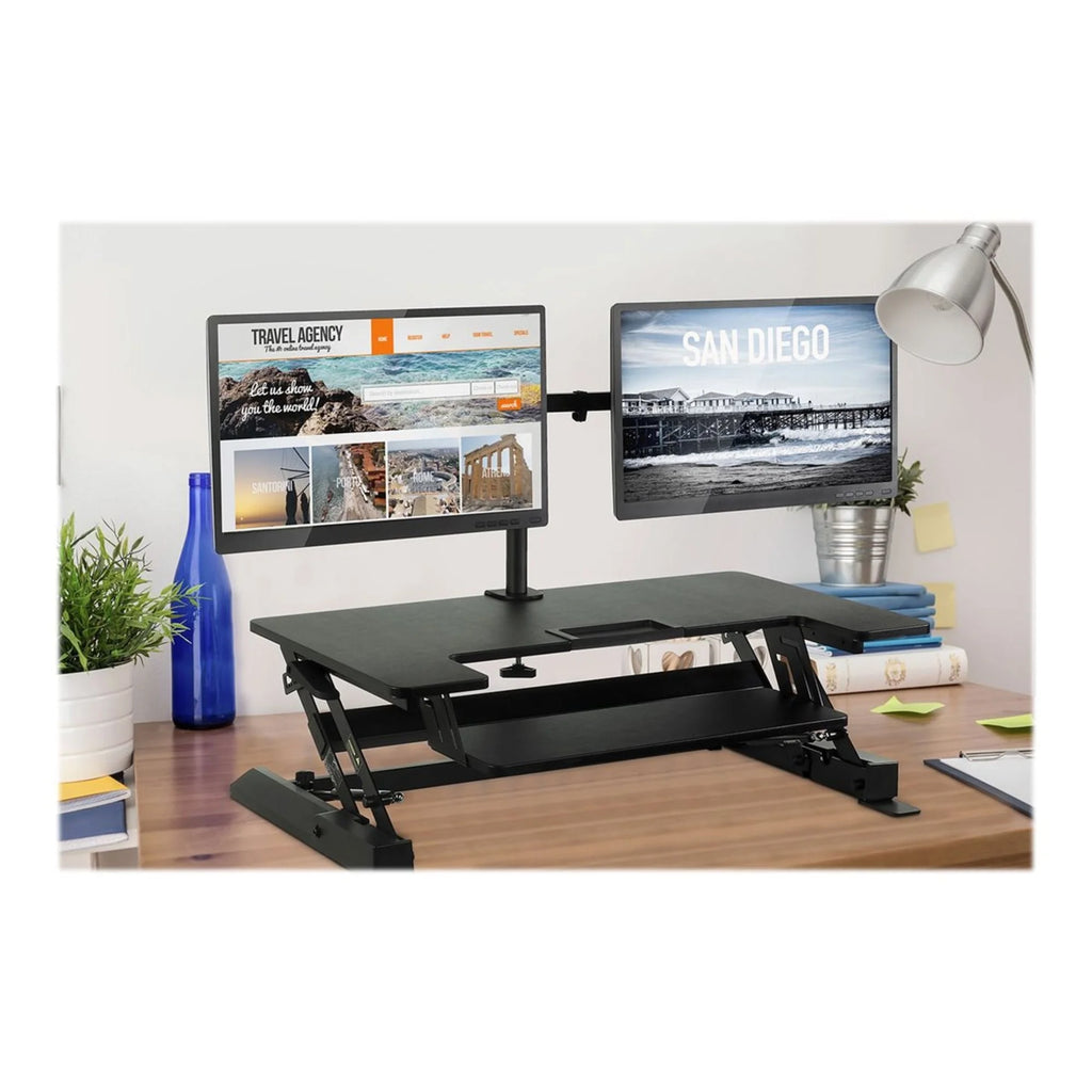 Black Standing Desk Converter Y358294