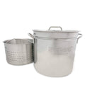 36 Quart Stainless Steel Stockpot with Lid & Basket F9107