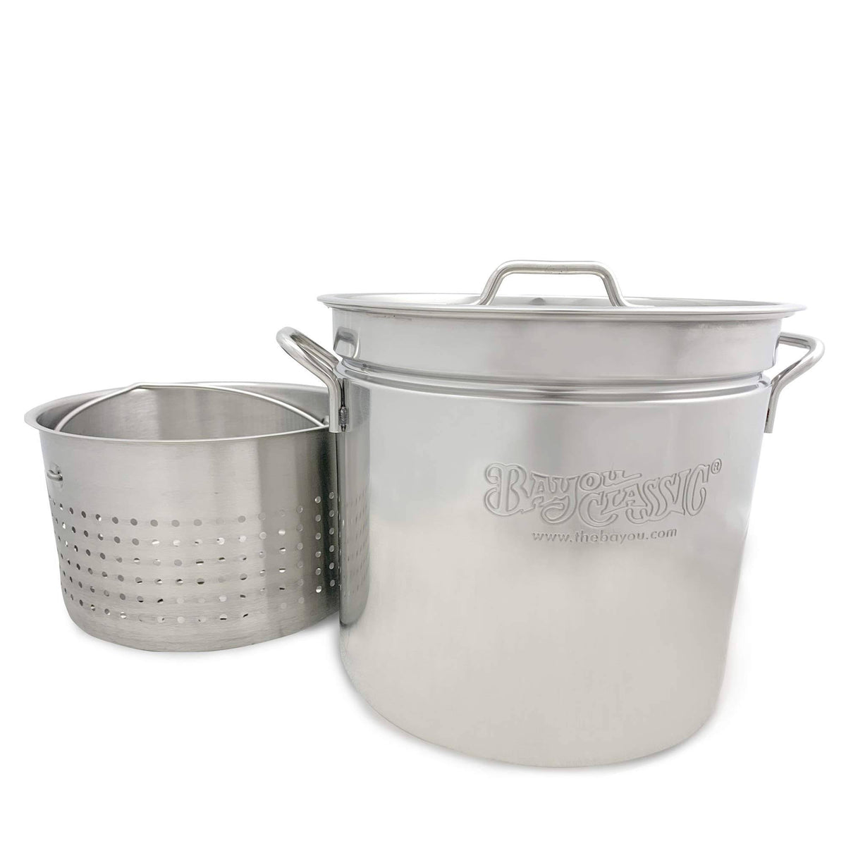 36 Quart Stainless Steel Stockpot with Lid & Basket F9107