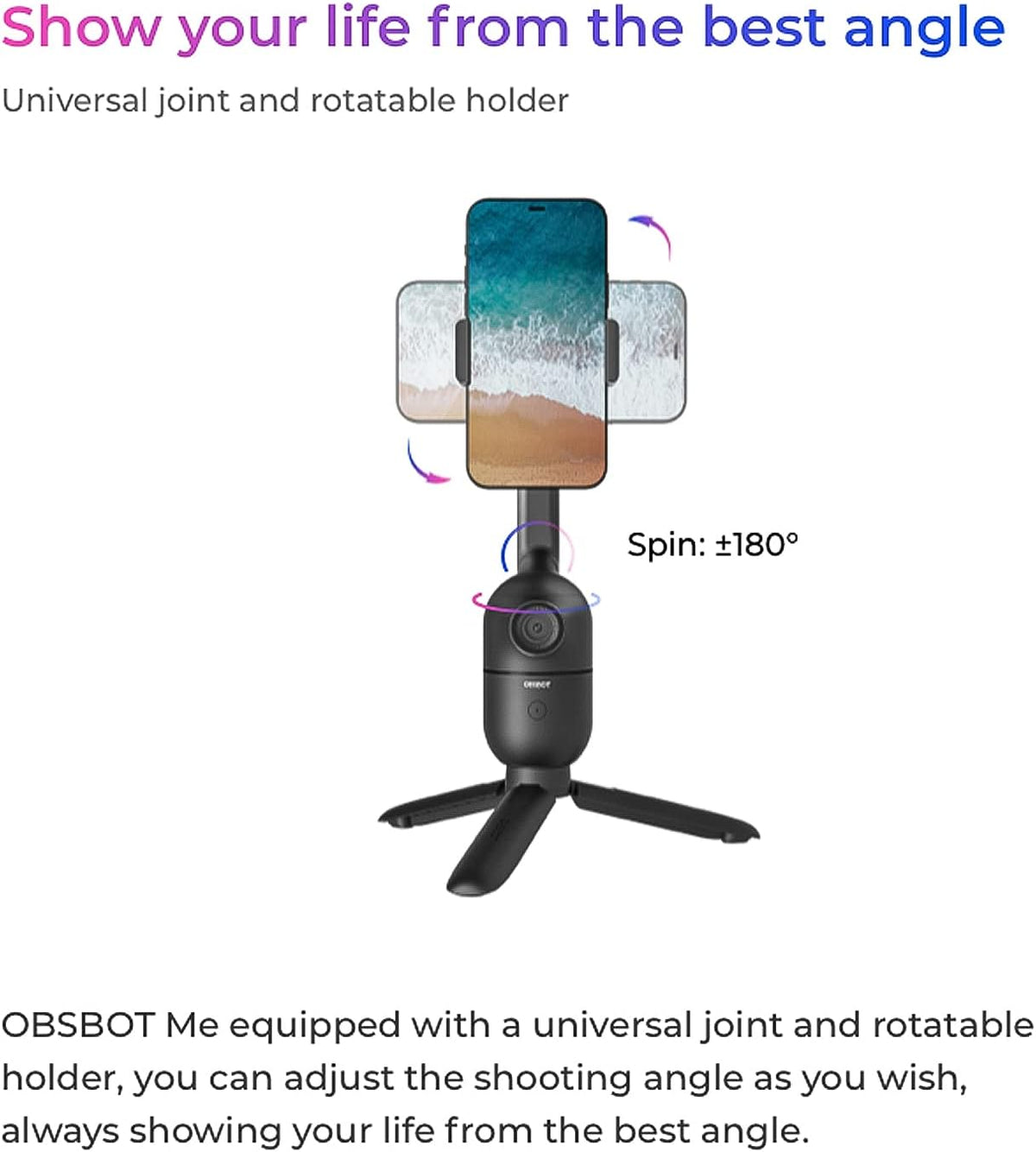 AI Tracking Tripod Phone Holder P52124