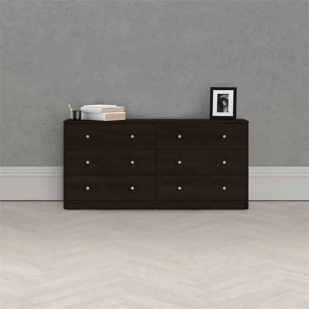 Engineered Wood 6 Drawer Double Dresser Z72488