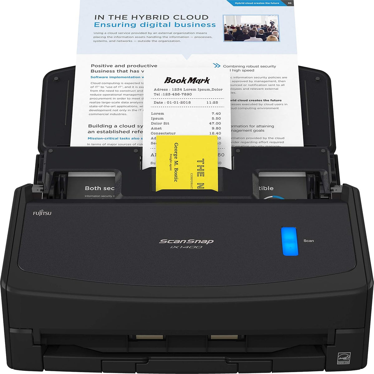 Black Document Scanner A86457