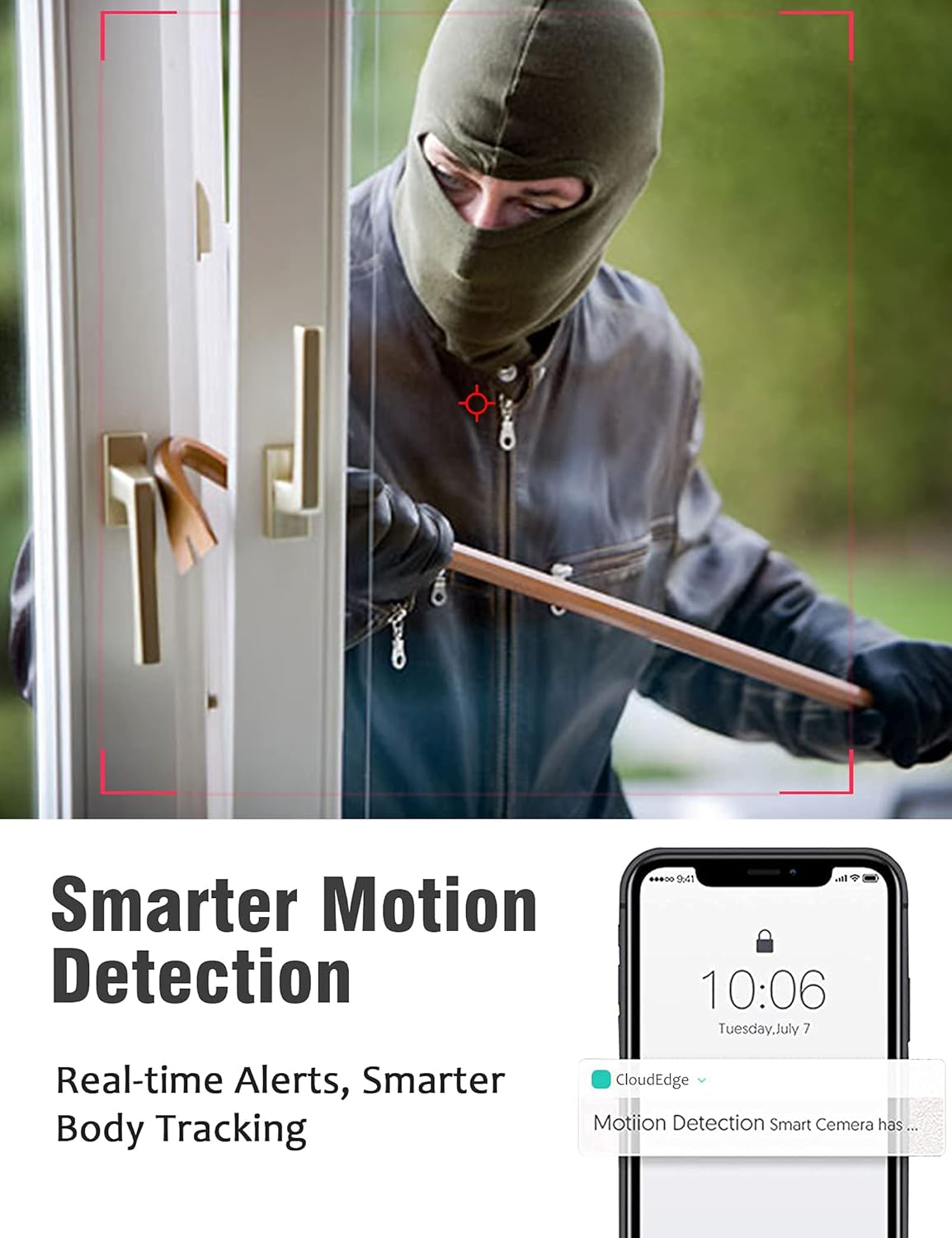 Wireless Rechargeable Battery Security Camera 1080P HD Waterproof Night Vision V217
