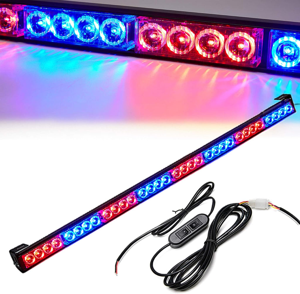 36 Inch LED Strobe Light Bar Red/Blue V201121