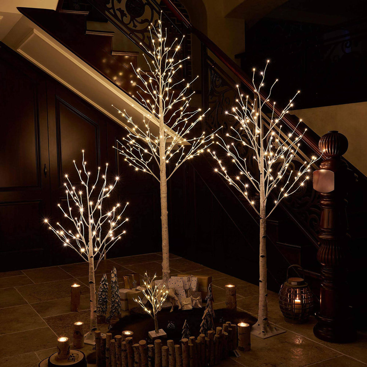 Lighted White Birch Tree 6ft I98537