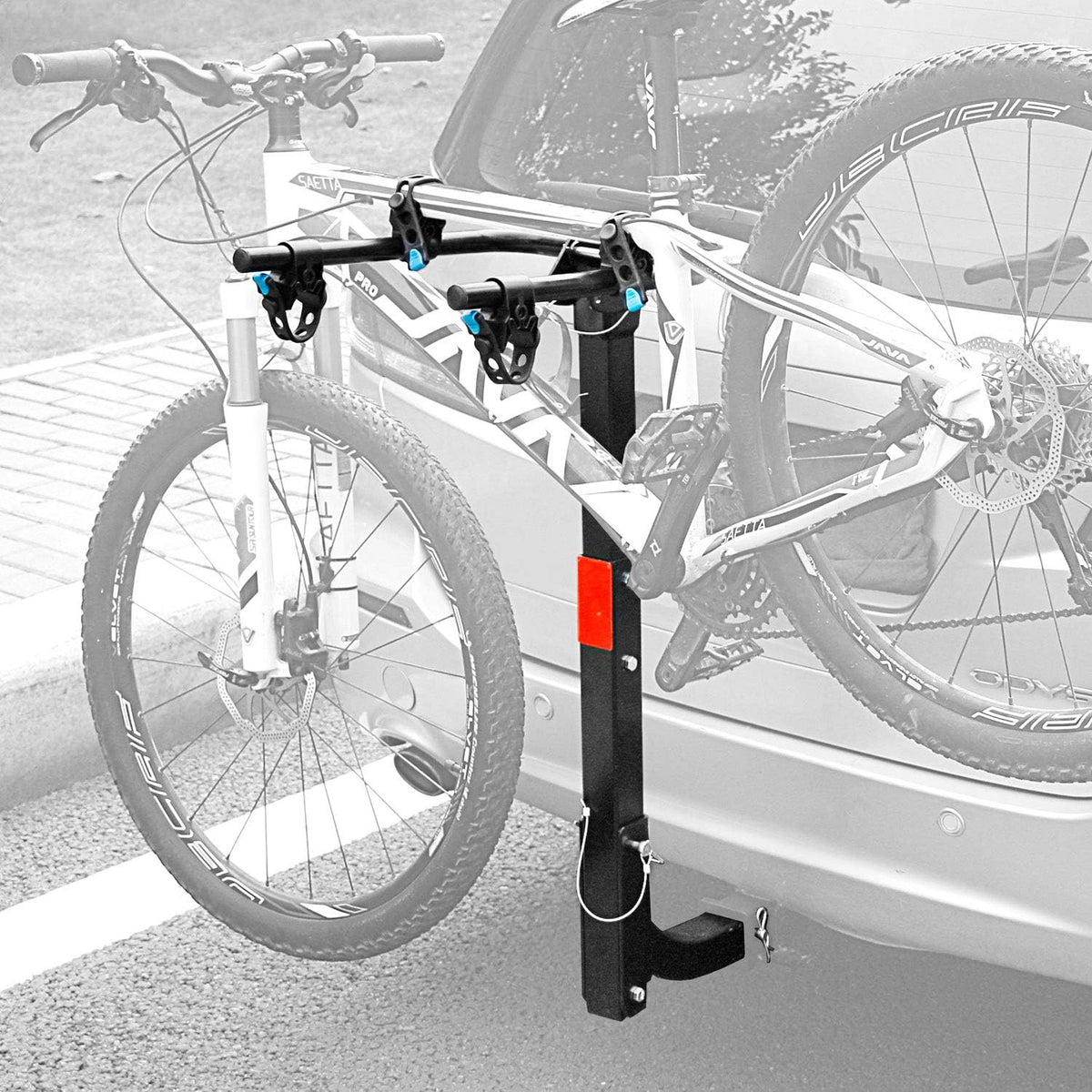 Hitch Mounted 2 Bike Rack Bicycle Carrier Foldable Rack Y291