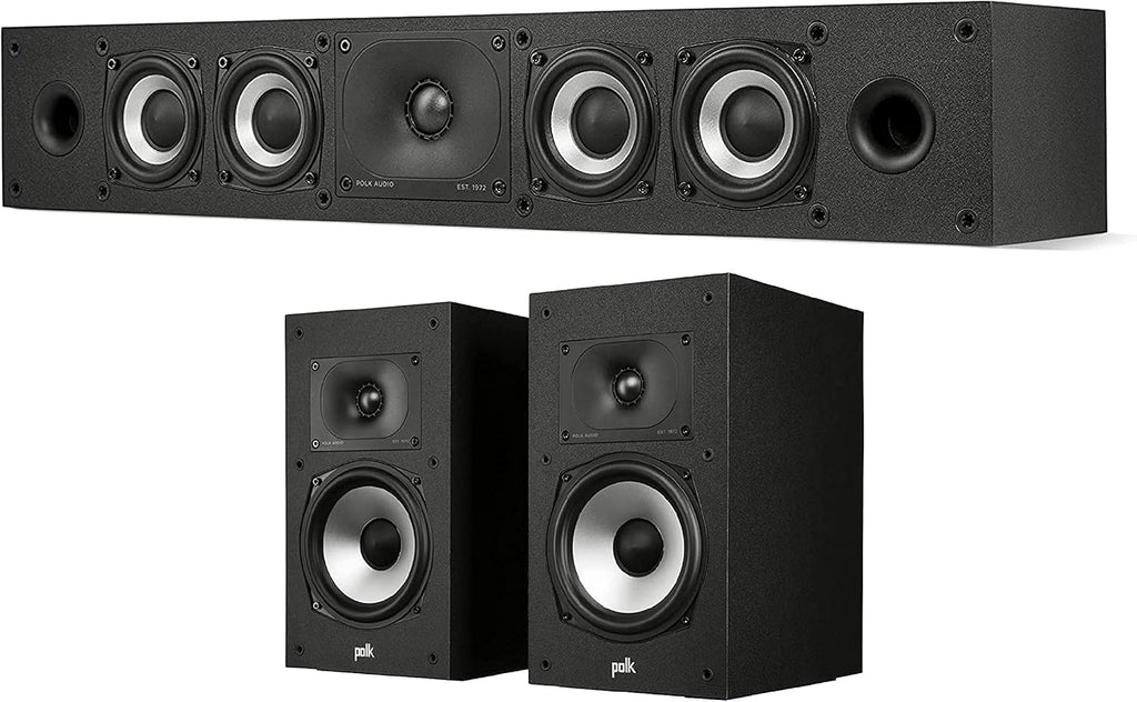 Pair of Midnight Black Bookshelf or Surround Speakers H813459