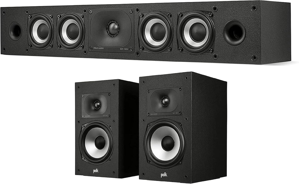 Pair of Midnight Black Bookshelf or Surround Speakers H813459