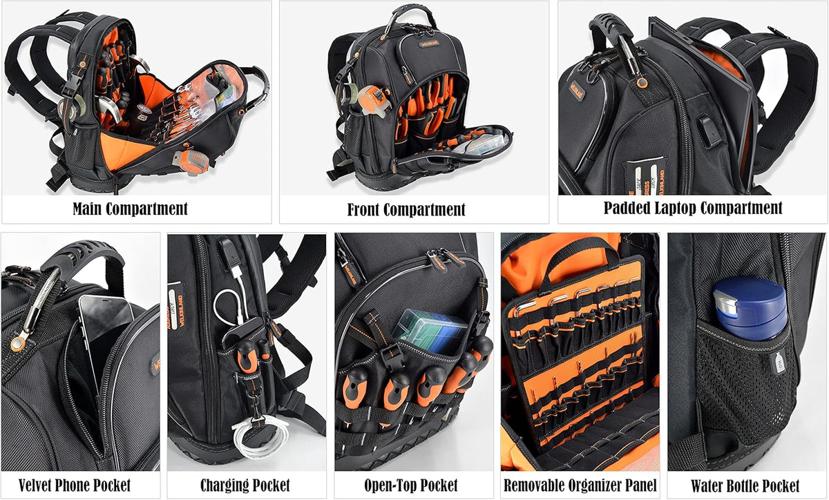 77-Pockets Tool Backpack U401