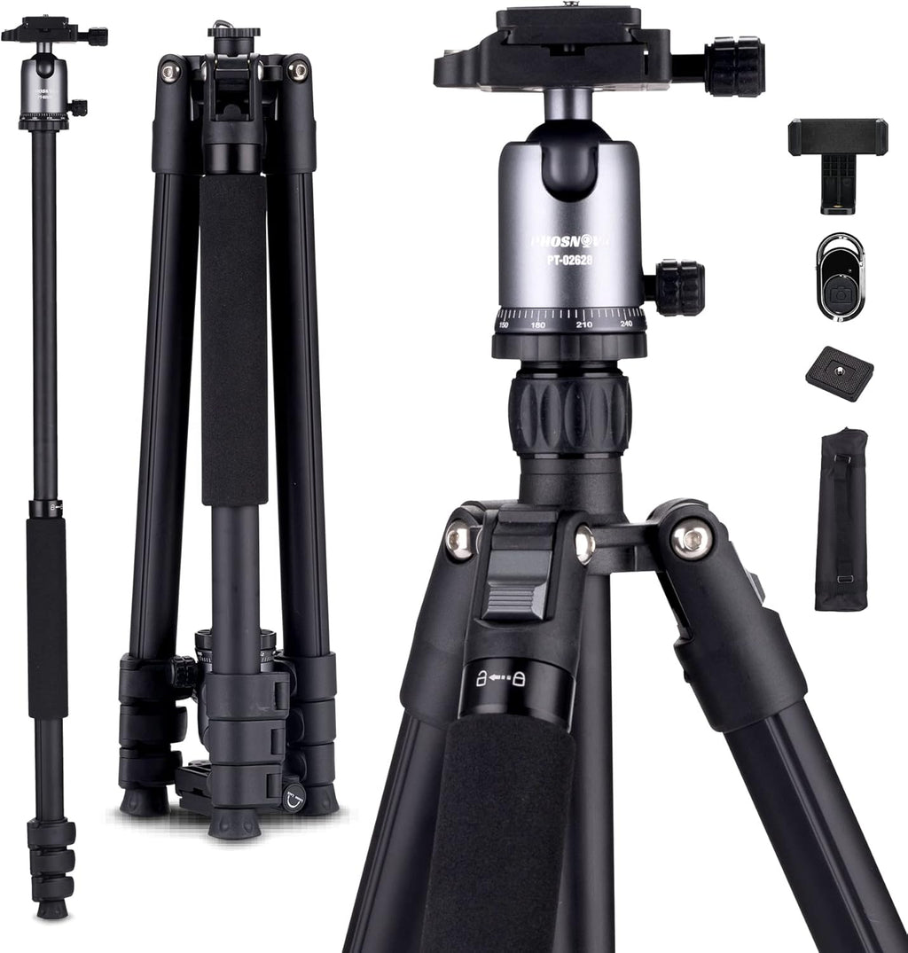 Compact Aluminum Camera Tripod with 360 Degree Ball Head Q829