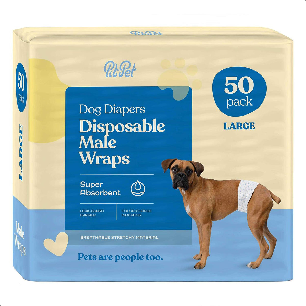 Male Dog Diapers 30-Pack Super Absorbent Disposable Y21489