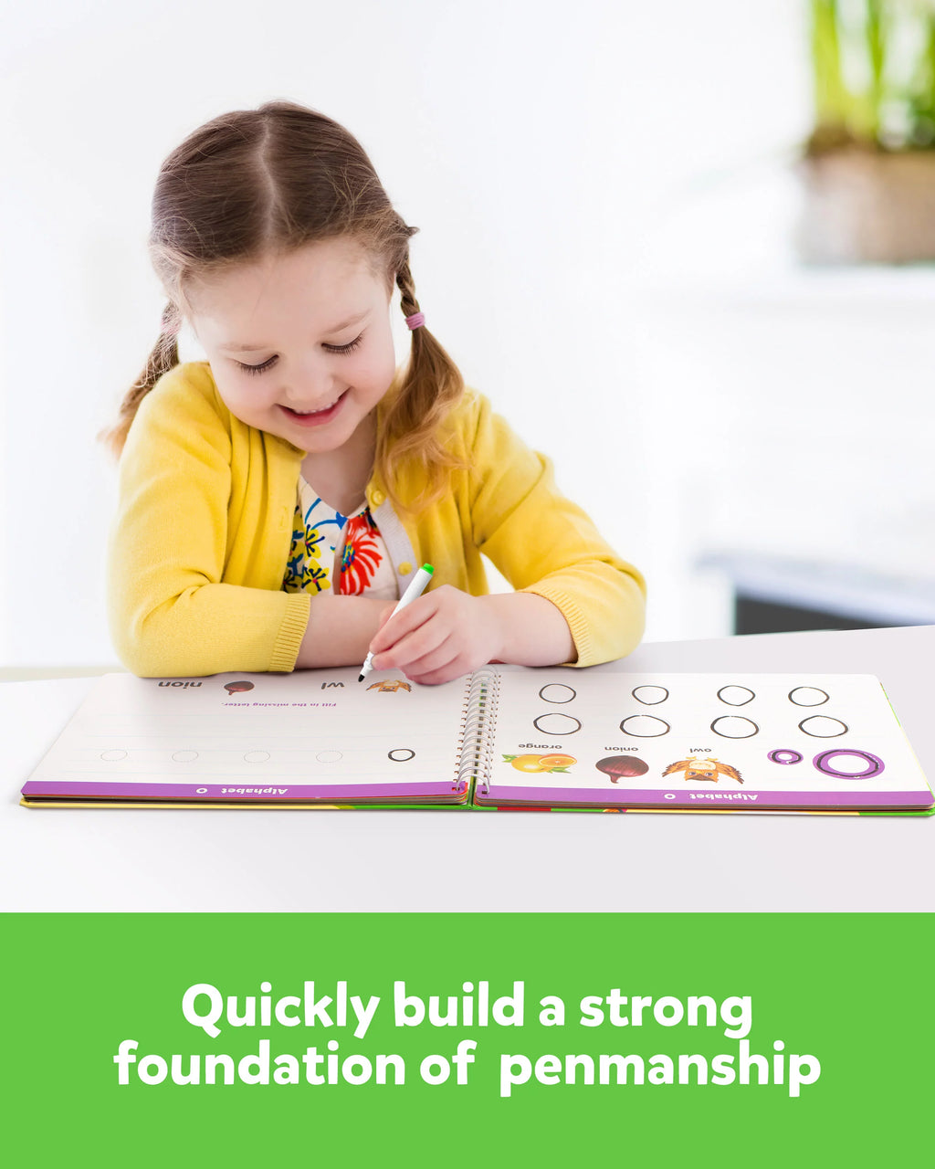 Learn to Write Workbook Numbers Letters Practicing Book ABC Alphabet Sight Words Handwriting Educational Toy U943