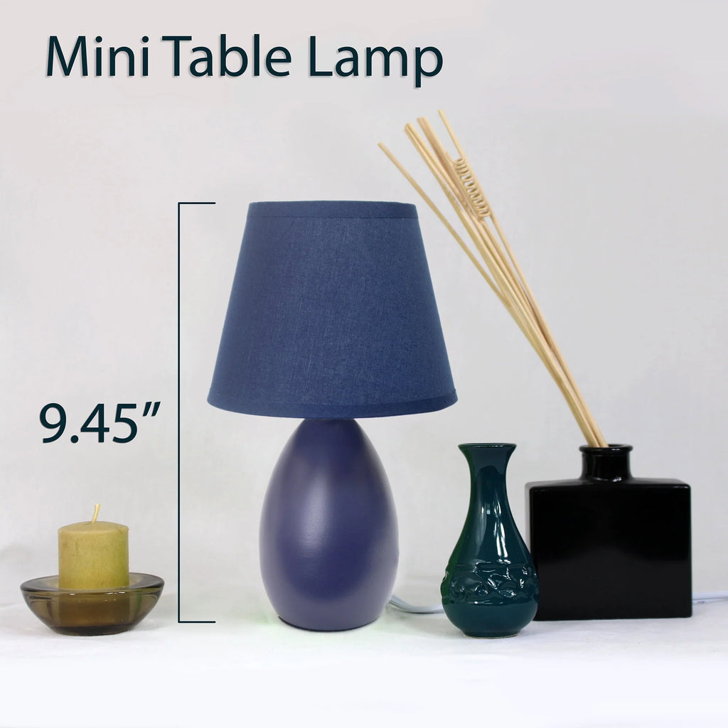Mini Egg Oval Ceramic Table Lamp V1395