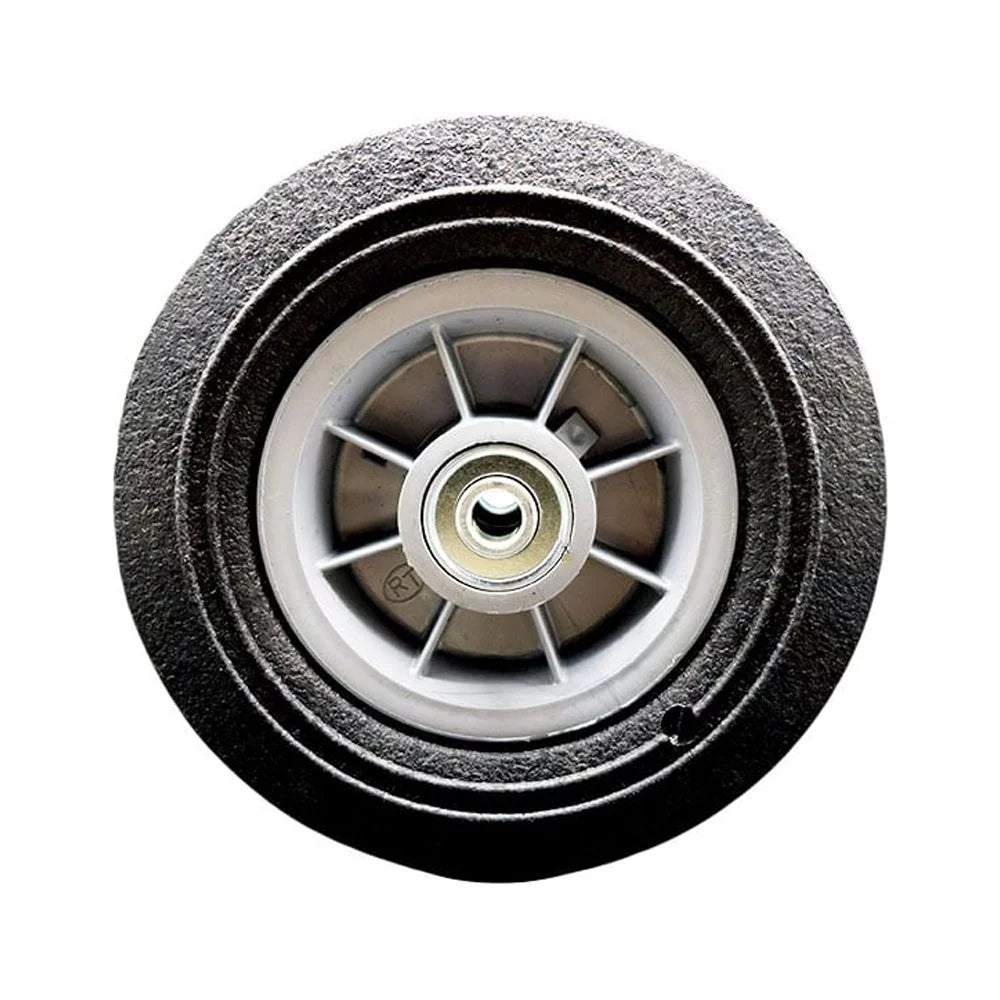 8" x 2.5" Flat Free Hand Truck Appliance Dolly Wheel with 2.5" Centered Hub and Ball Bearings, 440 lbs. Capacity E75439