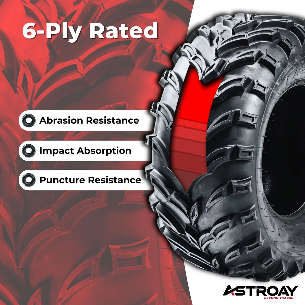26 x 11 - 12 Utility ATV/UTV Tire Z250