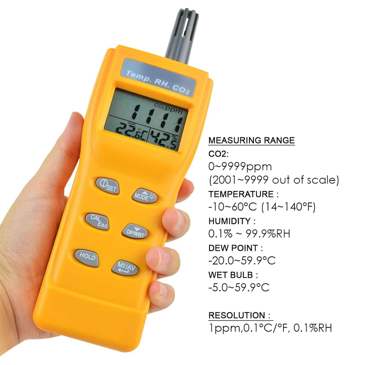Digital Carbon Dioxide Temperature Humidity NDIR Sensor CO2 Monitor M261812