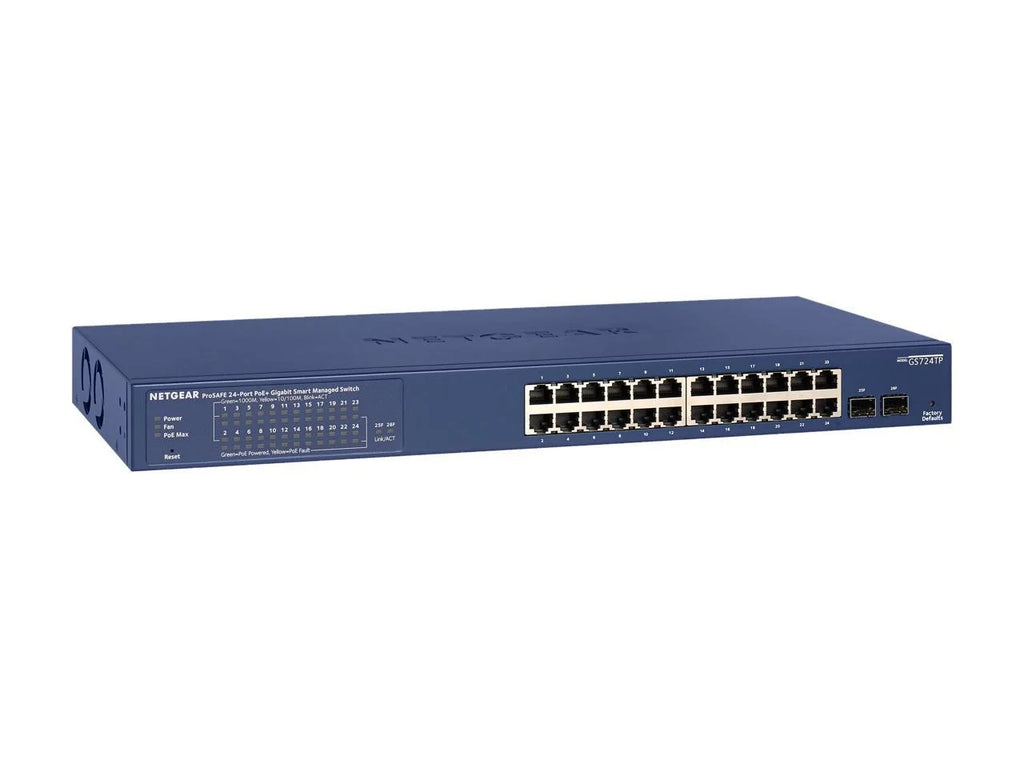 24-Port Gigabit PoE+ Smart Managed Switch with 2 SFP Ports A6044