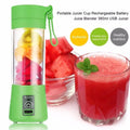 Green 380ml Portable USB Rechargeable Blender X39055