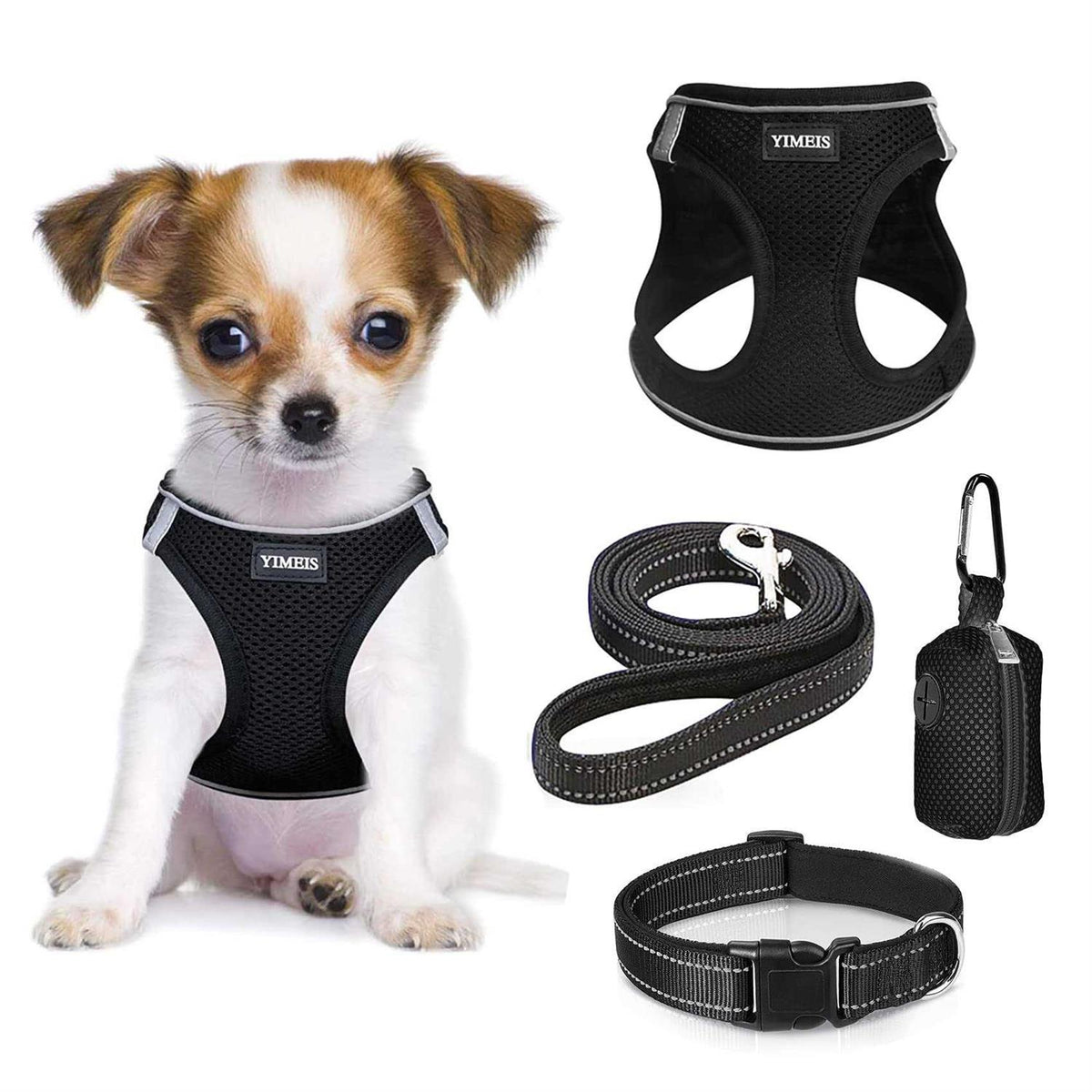 Dog Harness and Leash Set No Pull Soft Mesh U1275