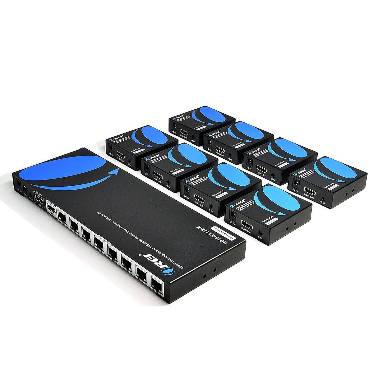 1x8 HDMI Extender Splitter Over Single Cable CAT6/7 1080p with IR Remote K128492