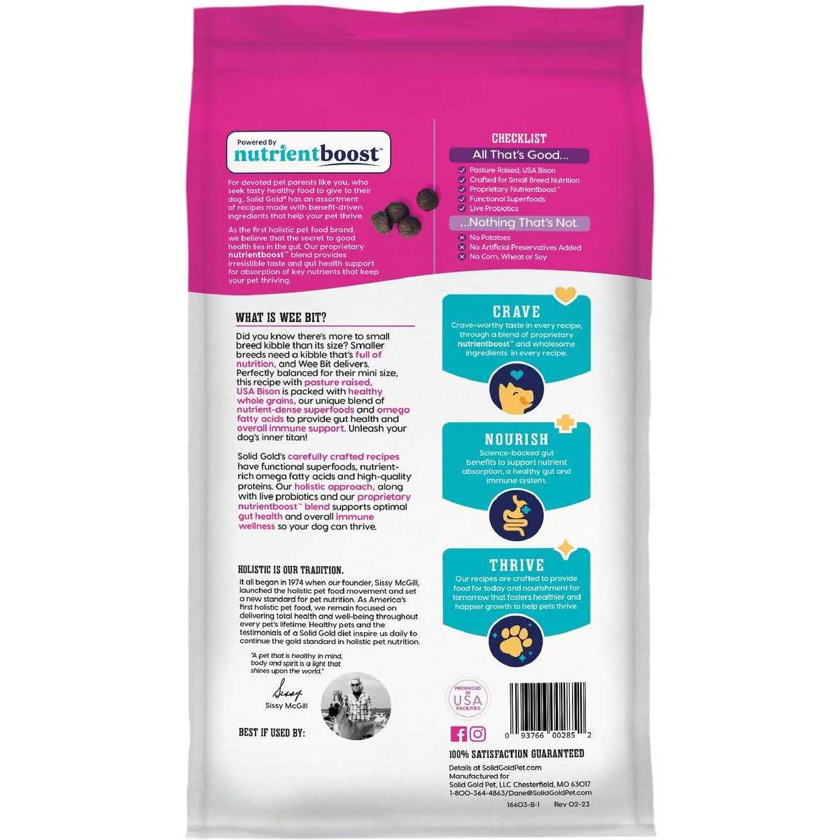 Solid Gold Small Breed Dry Dog Food F5897