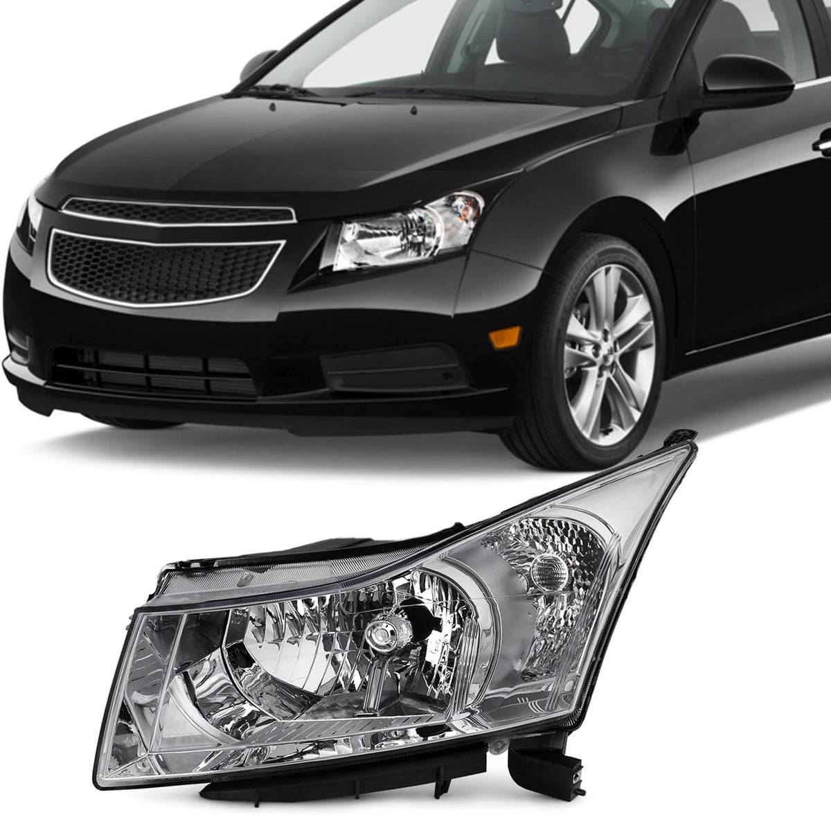 Clear Headlights for Chevy Cruze P566