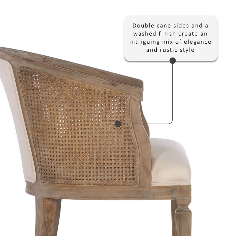 Brown Wood Barrel Chair U28545